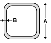 Tube carr ACIER